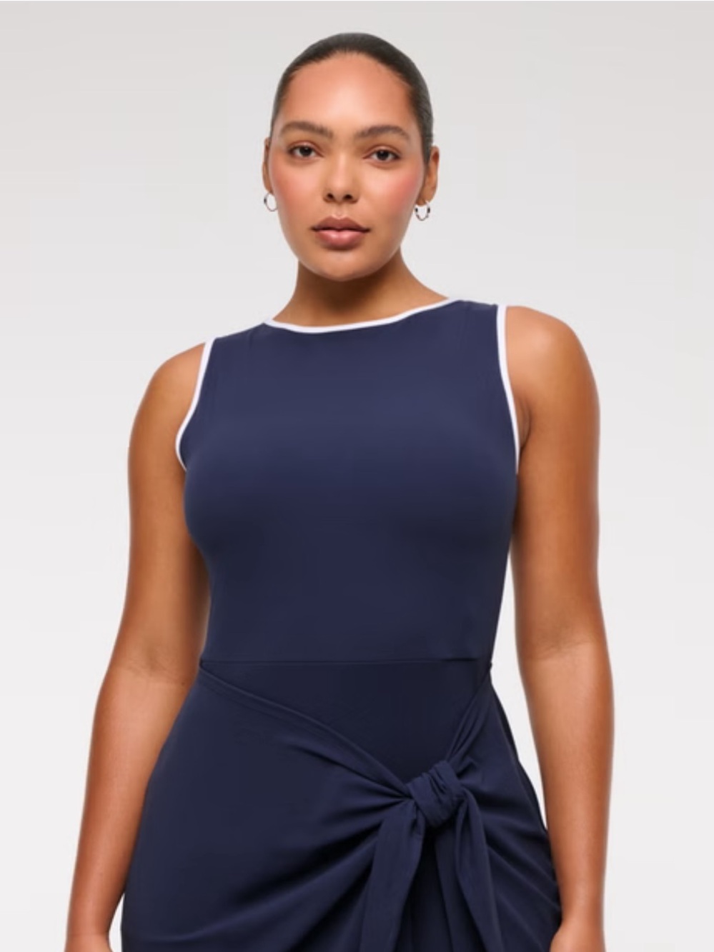 YPB Sculptlux Navy Scoopback Tank